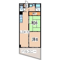 郡山駅 徒歩10分 5階の物件間取画像